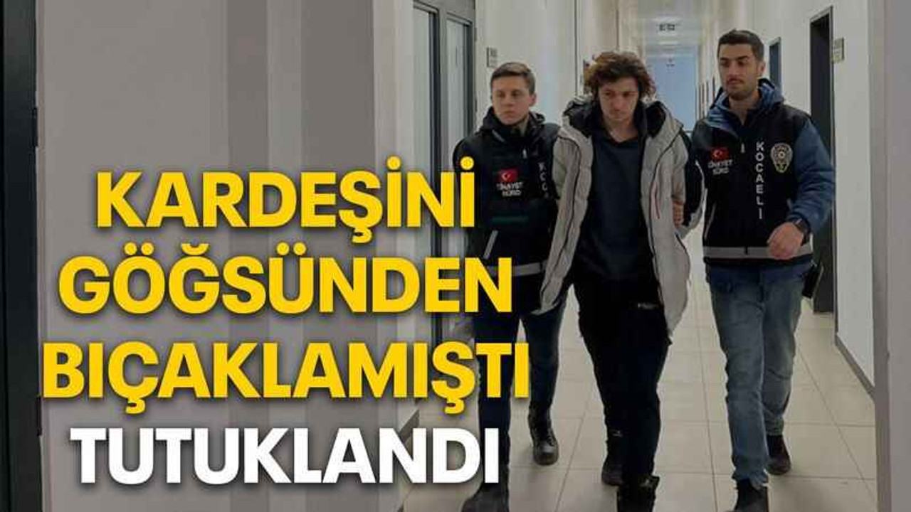 Kardeşini göğsünden bıçaklamıştı, tutuklandı